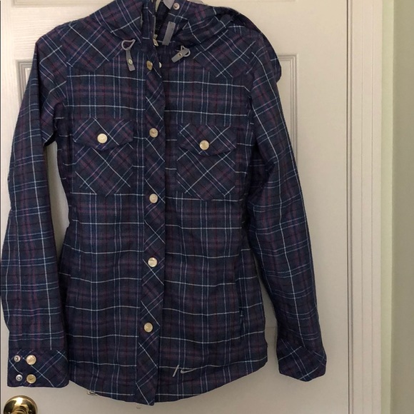plaid nike jacket